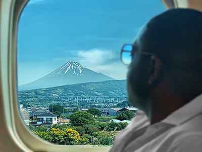 See Mount Fuji from a Shinkansen Bullet Train