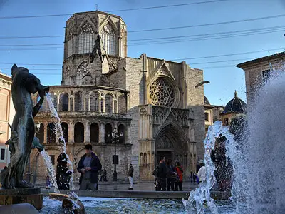 Strolling Through Virgin Square by the Cathedral