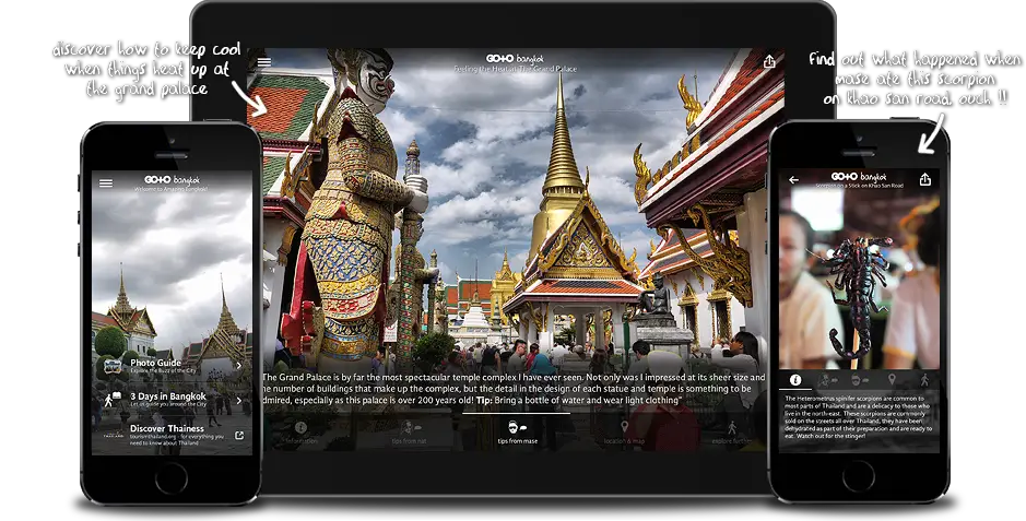 Bangkok Travel Guide for iPhone, iPad, Apple TV and Android