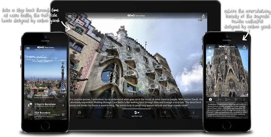 Barcelona Travel Guide for iPhone, iPad, Apple TV and Android