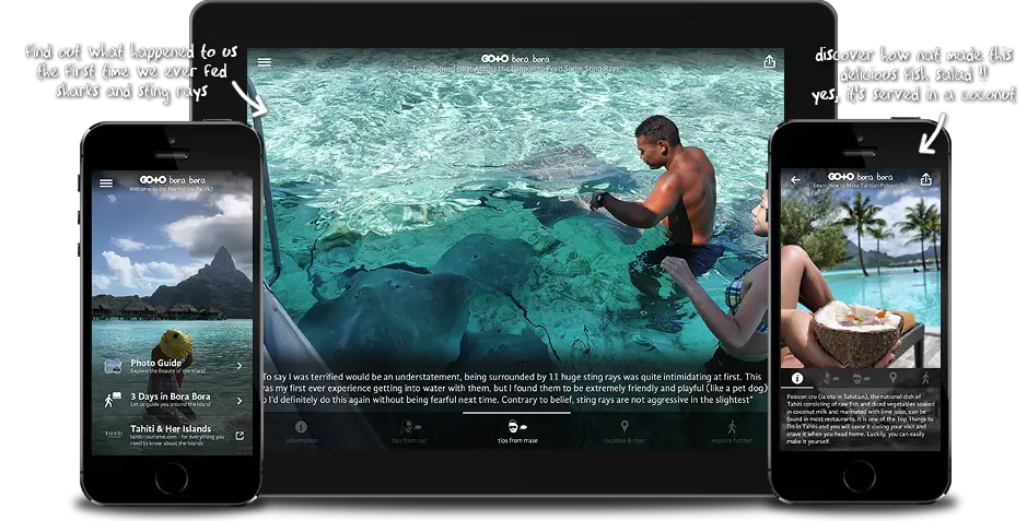 Bora Bora Travel Guide for iPhone, iPad, Apple TV and Android