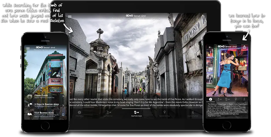 Buenos Aires Travel Guide for iPhone, iPad, Apple TV and Android