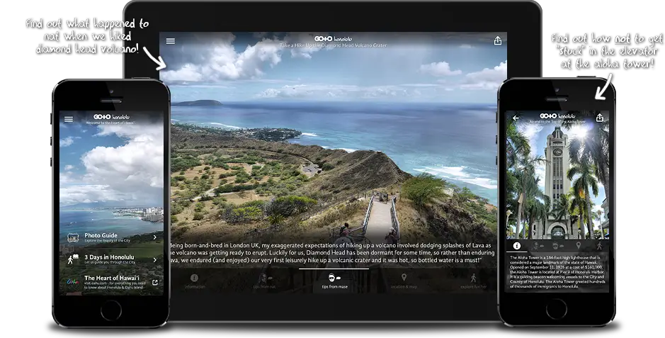 Honolulu Travel Guide for iPhone, iPad, Apple TV and Android