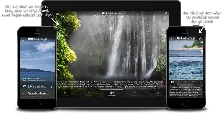 Lombok & The Gilis Travel Guide for iPhone, iPad, Apple TV and Android